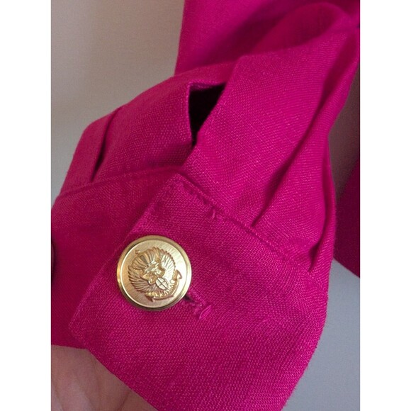 Vintage 80s Jones New York Pink Jacket sz 10 - Picture 4 of 8